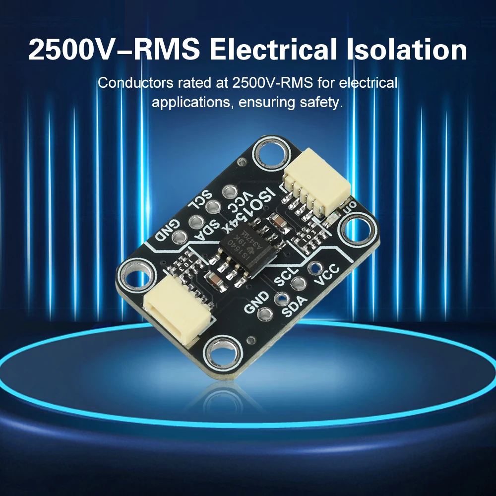 ISO1540 Bidirectional I2C Isolator Module Compatible with STEMMA QT Qwiic Pin Unsoldered