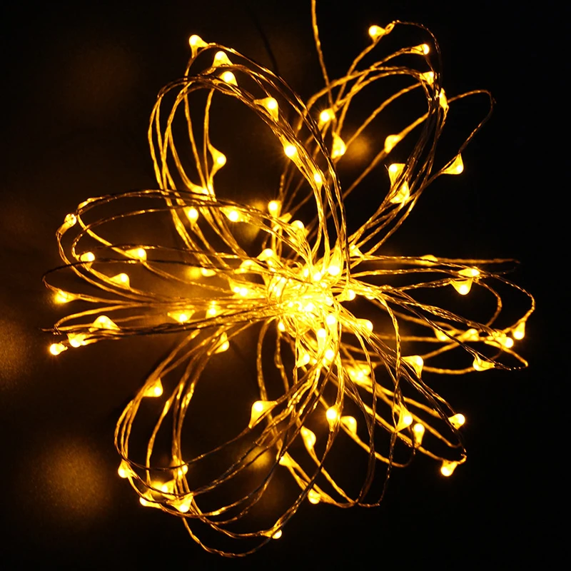 Holiday LED String Light 12V 10M 20M 30M 50M Copper Wire Starry Rope Waterproof Flexible Fairy Lamps Party Garde Decorate