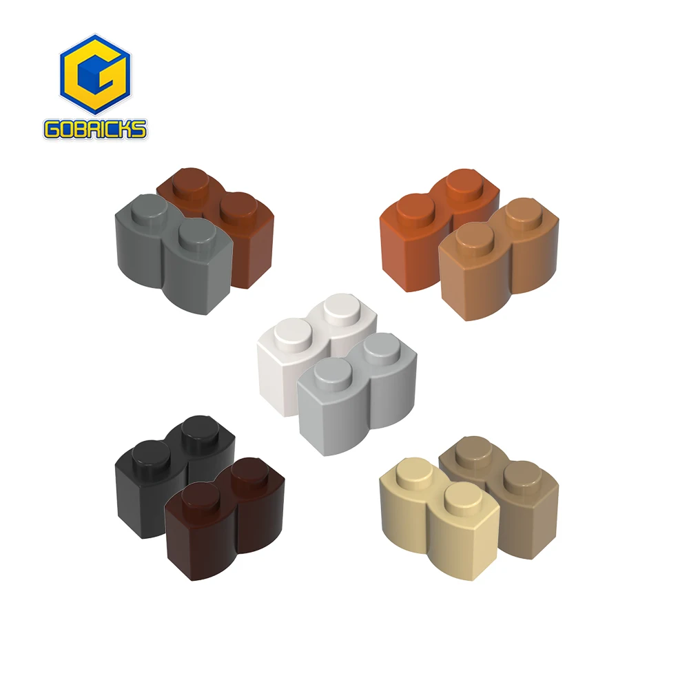 

Gobricks 100PCS 30136 Buliding Block DIY Bricks Brick Special 1 x 2 Parts Palisade Educational Tech Construction Toys For Kids