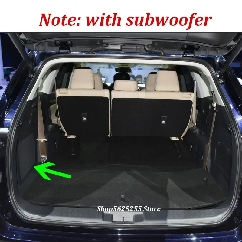 For Toyota Highlander Kluger XU70 2020 2021 2022 Rear Trunk Mat Cargo Liner Waterproof Full Encirclement Trunk Boot Cover Pat