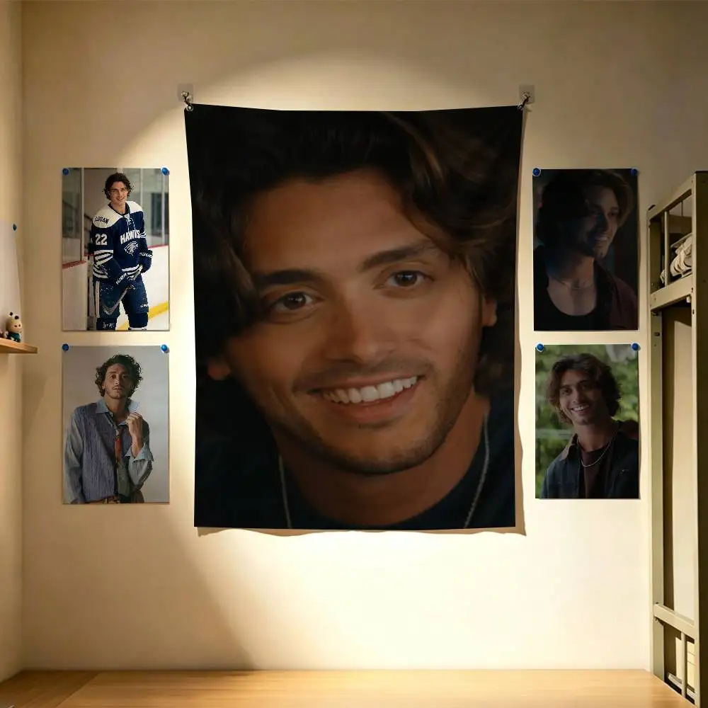 Bandeira de parede com bandeiras de John Logan Antonio Cipriano, banner de arte para decoração de quarto, casa e ambientes externos
