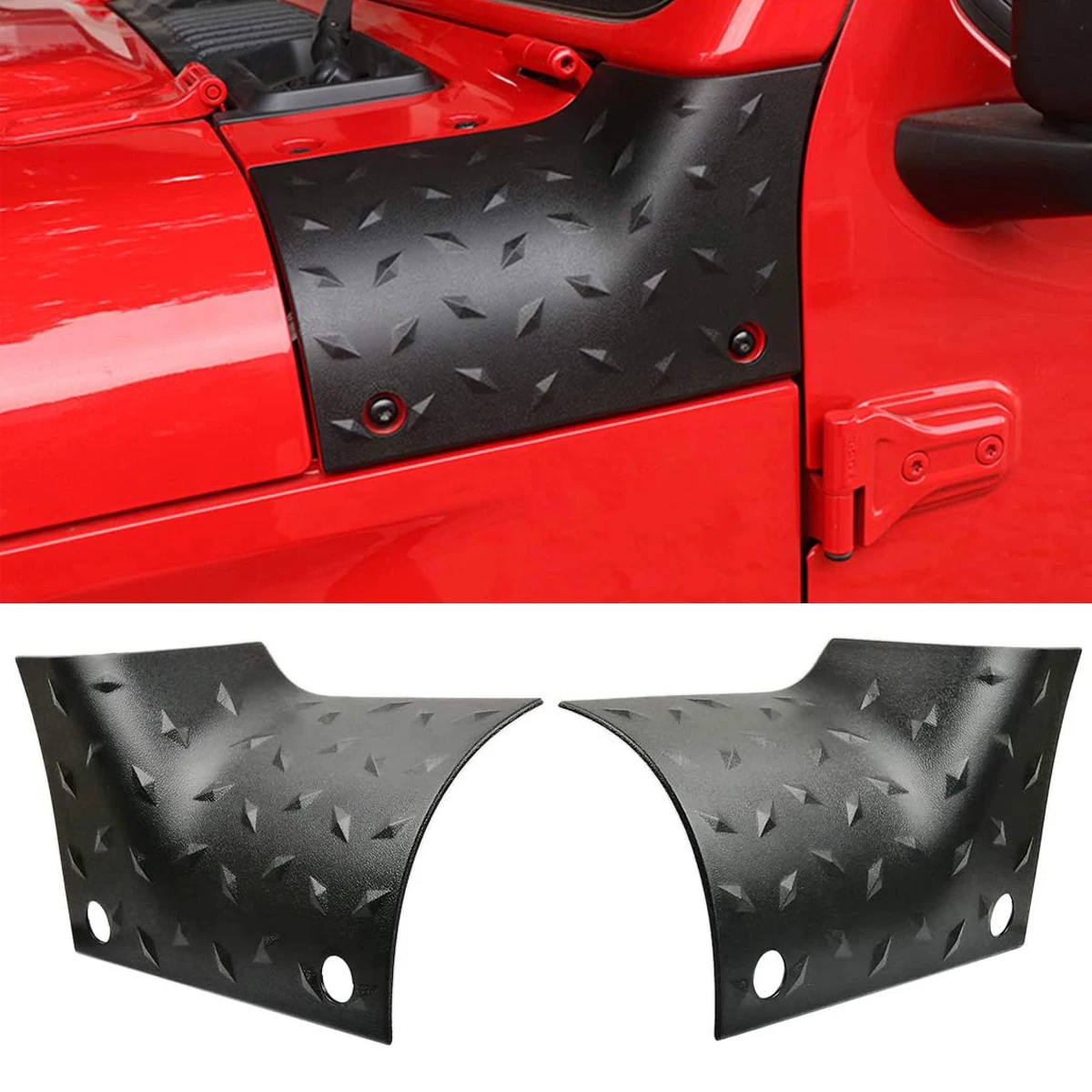 Car Cowl Body Armor Outer Engine Hood Cowling Cover Guard For Jeep Wrangler JL Gladiator JT 2018-2023