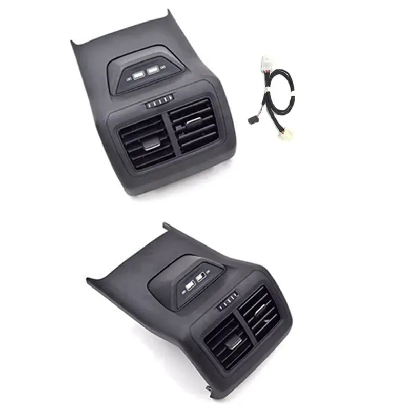 Superior-Car Rear Air Vent Trim Frame Center Armrest With USB Adapter 5GG864298B82V Car Accessories For Golf 7 MK7 2013-2019