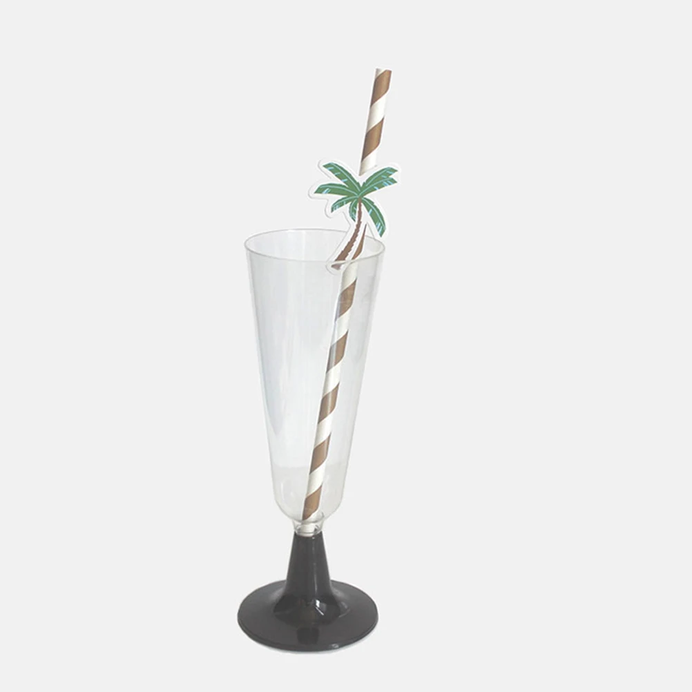 

50pcs Paper Straw Ocean Decorative Food Hawaiian Grade Hawaiian Party Drinking Straw Safe Non Toxic Straws