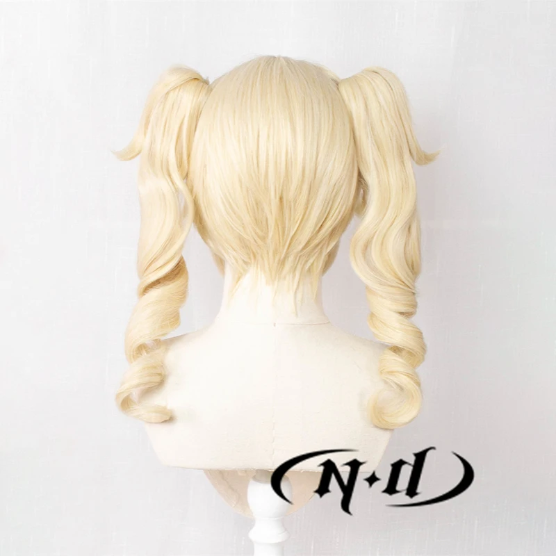 ND Barbara Parrucche Cosplay Genshin Impact Parrucche per capelli Cosplay Parrucchino per donne Comic Con Coser Costume Gioco Festa Resistente al calore