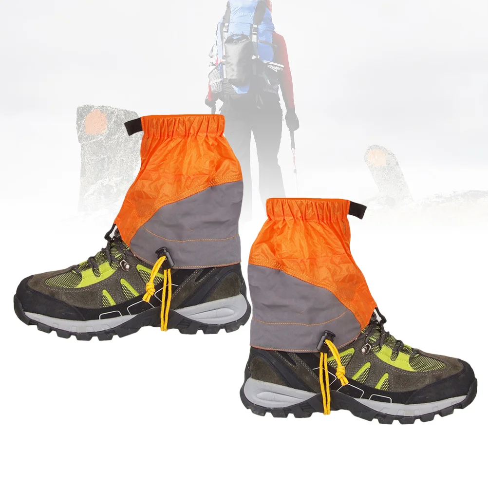 Low Gaiters Adjustable Nylon Gaiters Mountain Climbing Leg Gaiters Outdoor Waterproof Snow Ankle Gaiters Low Shoe Cover X Cm