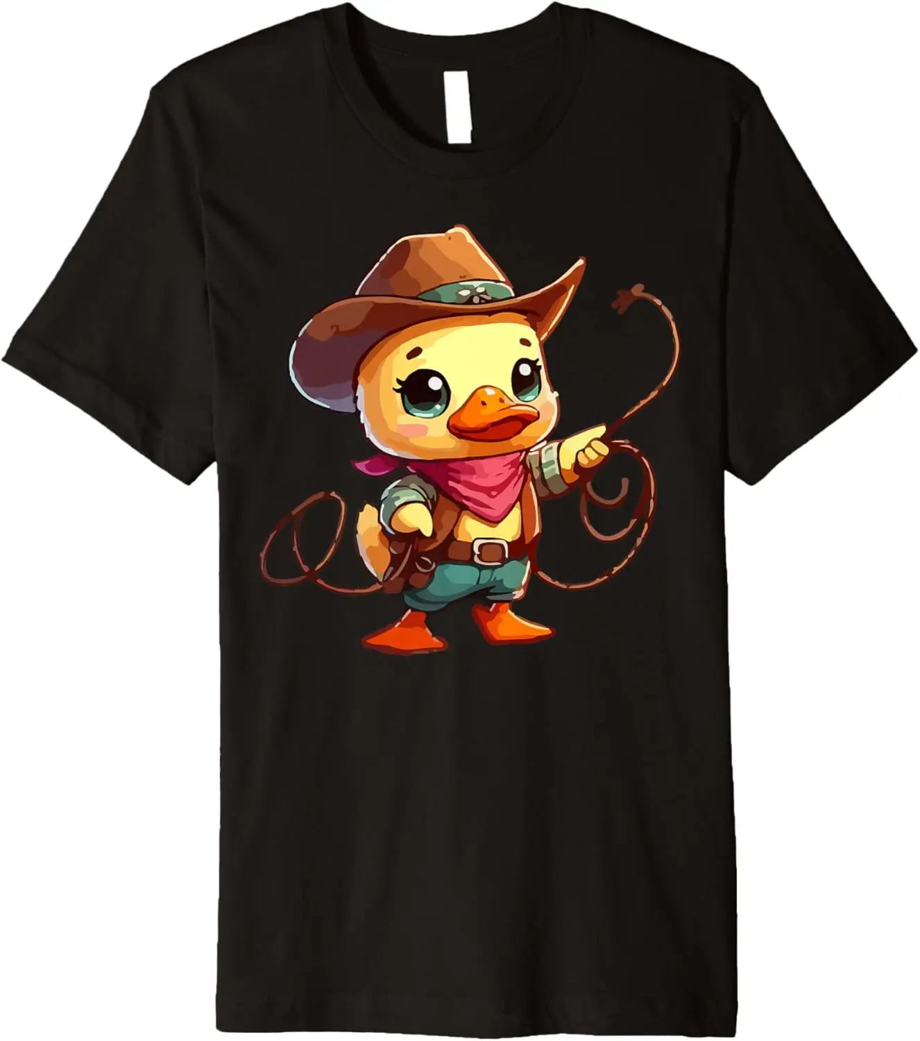 

Футболка премиум-класса Western Rodeo Cowboy Hat Duck Texas Animals