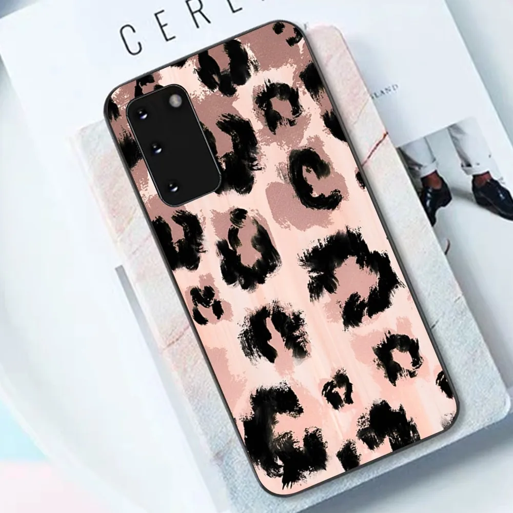 Leopard print Phone Case For Samsung S 9 10 20 21 22 23 30 23plus lite Ultra FE S10lite Fundas