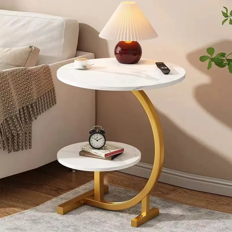 Simple small table bedroom bedside sofa coffee table bedside living room home shelf balcony side table
