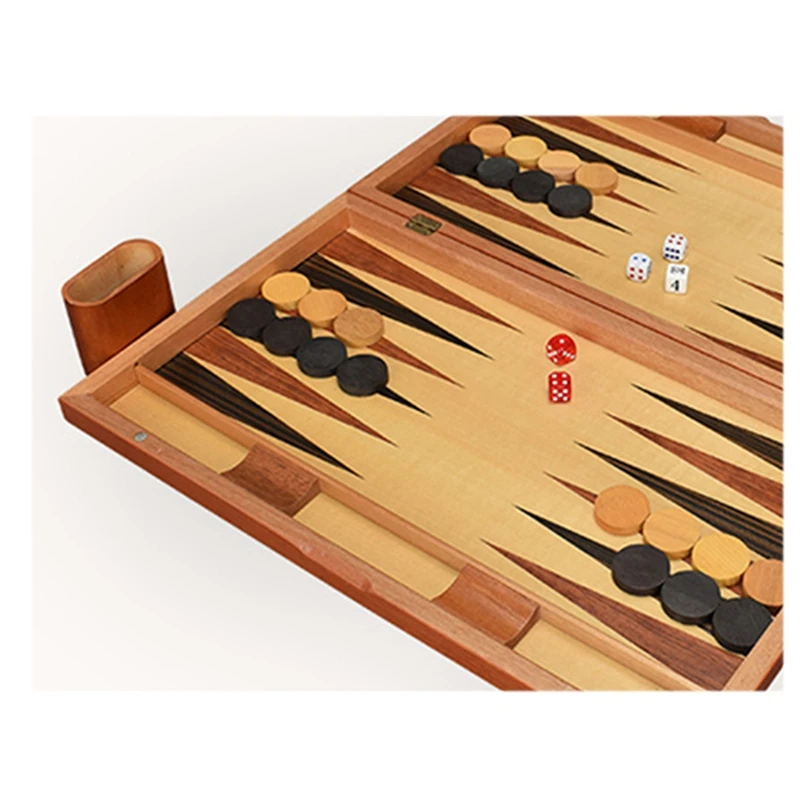 

Шахматы NEW-Backgammon Western Land War с кожаной искусственной кожей, настольная игра, дорожная стратегия, игровой набор Backgammon для взрослых