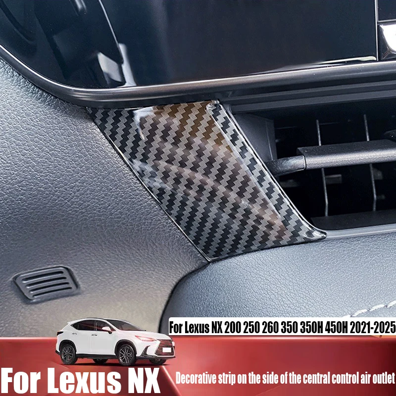 Left decorative strip of air outlet automotive interior decoration accessories For Lexus NX 200 250 260 350 350H 450H 2021-2025