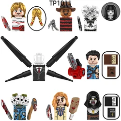 The Slender Man Annabelle Freddie Tomie Ashe Jason M3gen Nun Model Blocks MOC Bricks Set Gifts Toys For Children TP1011