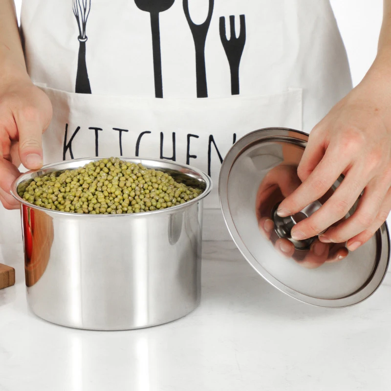 Silver Round Pot Lid Thicken Stainless Steel Saucepan Cover Replace Universal Kitchen Food Lid 10/12/14/16/18/20/22/24cm