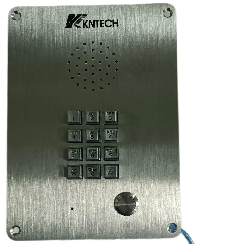 

2025/KNZD-06 VOIP Phone KNTECH Dustproof Flush mounted Metal Keypad Hand free Clean room Hospital Chemical Plant IP-PBX Intercom