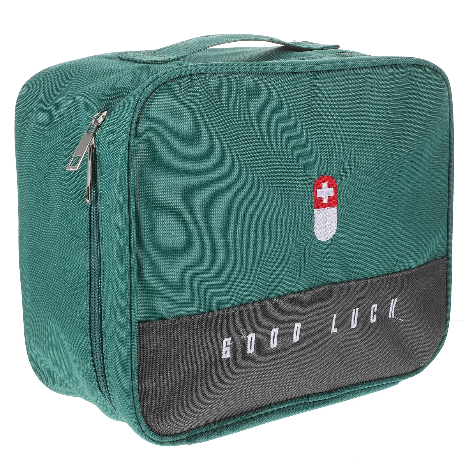 حقيبة طبية محمولة متعددة الشبكات من قماش أكسفورد، سعة كبيرة، منظم تخزين الأدوية المقاوم للماء للمنزل والمكتب والسفر أولاً #6