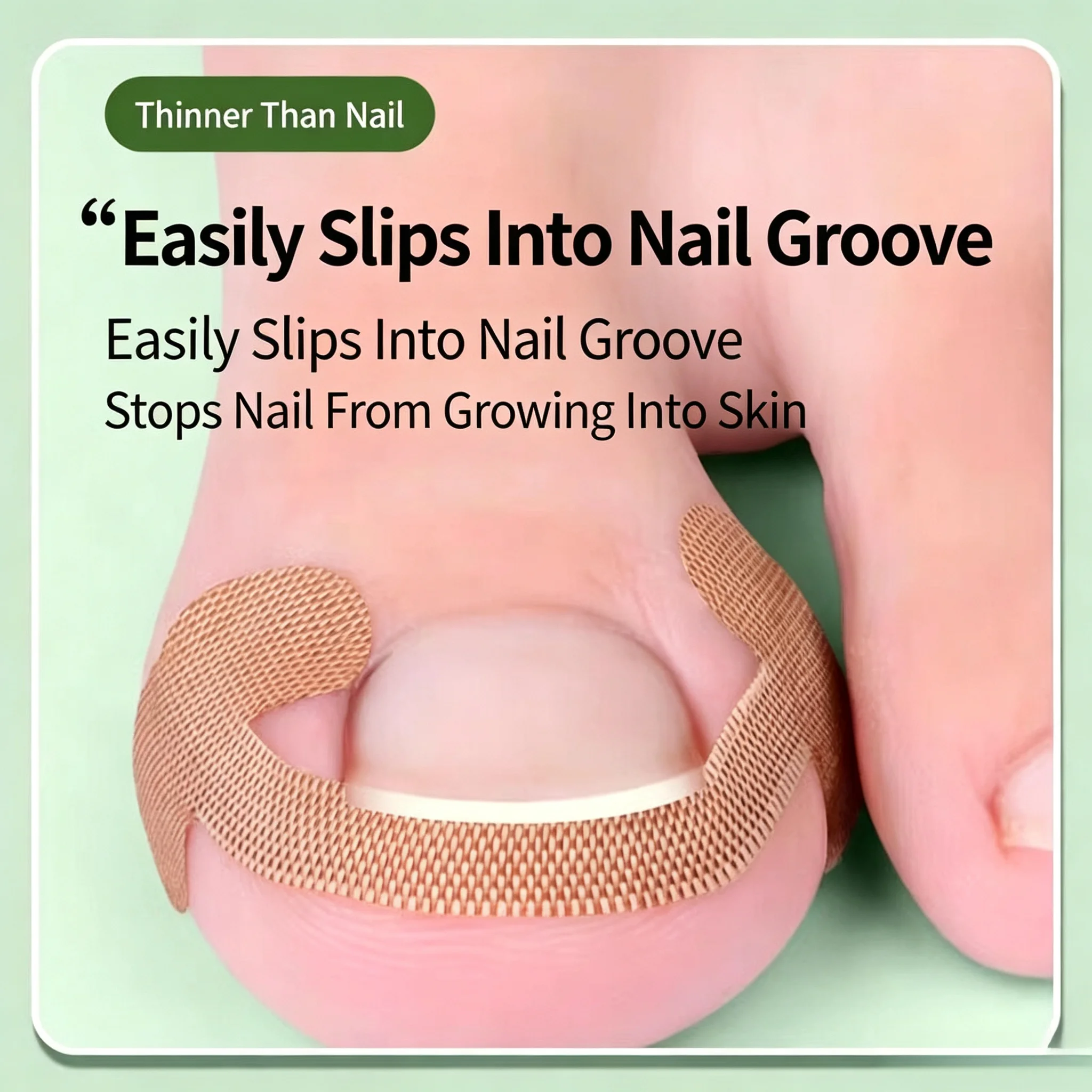 40/100/102 pieces, nail correction patches, water-resistant and slip-resistant, elastic foot care patches, nail art tools