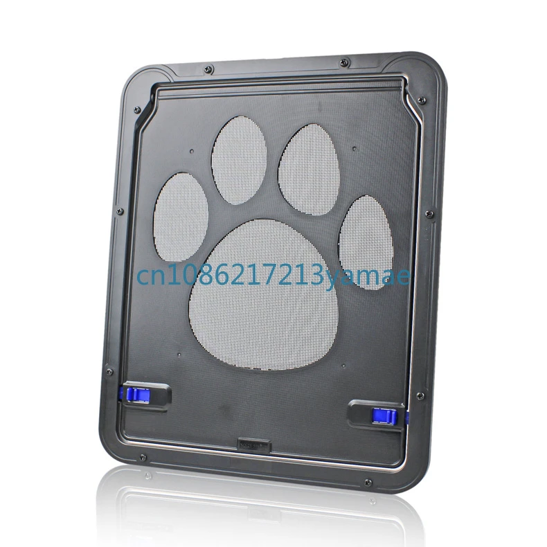 Pet Supplies New Dog Paw Prints Door Anti-Bite Small Dog Cat Screen Window Door Dogs and Cats Door