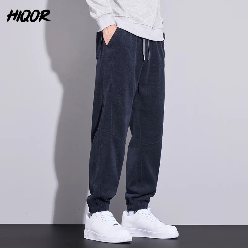 HIQOR Men Embroidery Harem Pants Autumn Loose Pantalones Casual Baggy Pants Jogger Sweatpants Fashion Streetwear Male Trousers