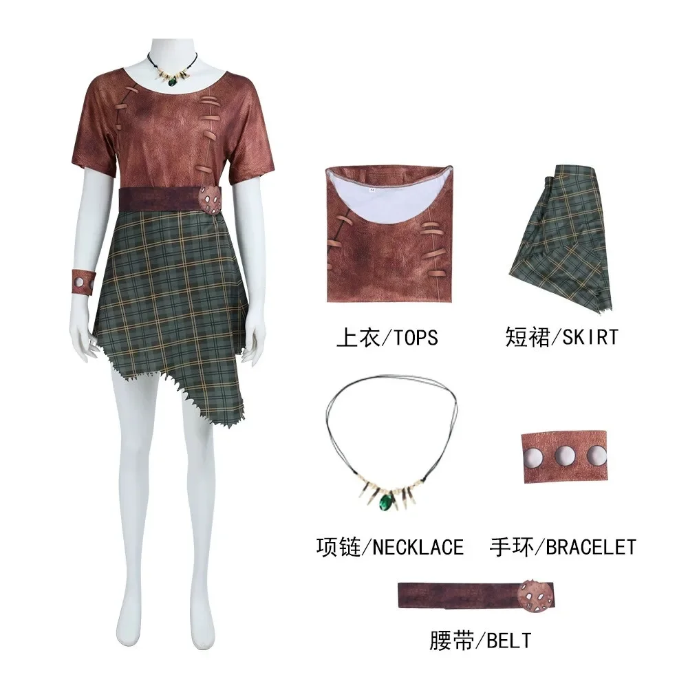 

2025 Hot Role Play Outfit Movie Shrek Fiona Cosplay Costume Shirt Skirt Outfit Uniform Halloween Carnival Suit