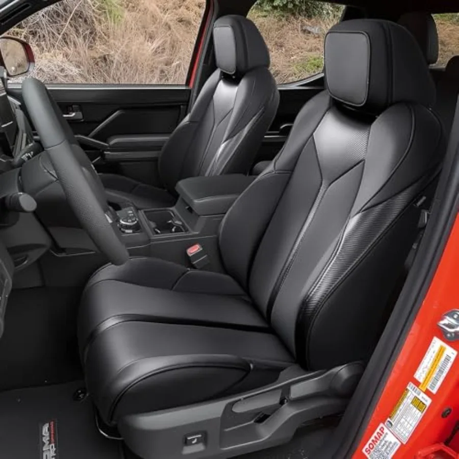

Full Set Leather Waterproof Car Seat Covers for Toyota Tacoma 2024-2026 SR SR5 TRD Fit Only Non-Hybrid Non-Electric Non-TRD Pro