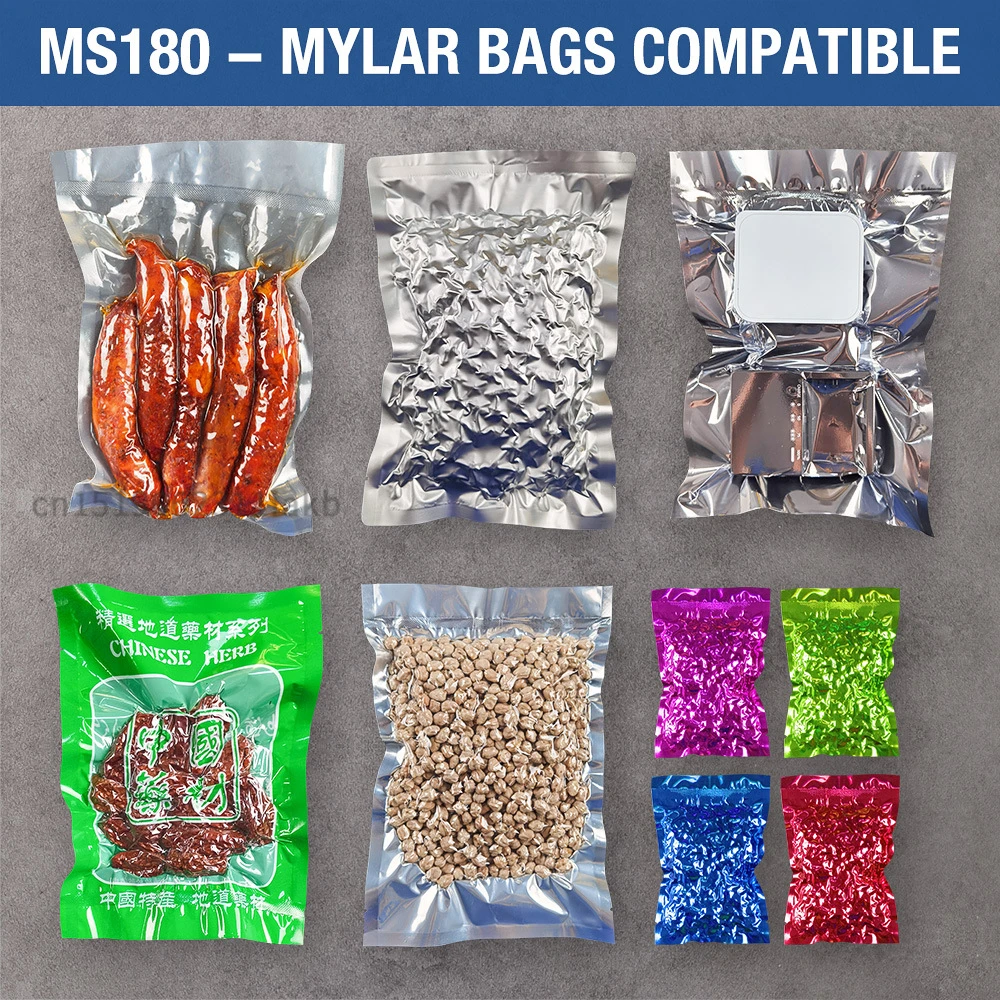 Mesin kemasan vakum, mesin segel ajaib makanan profesional, mesin penyegel vakum komersial, merekam vakum rumah tangga MS180