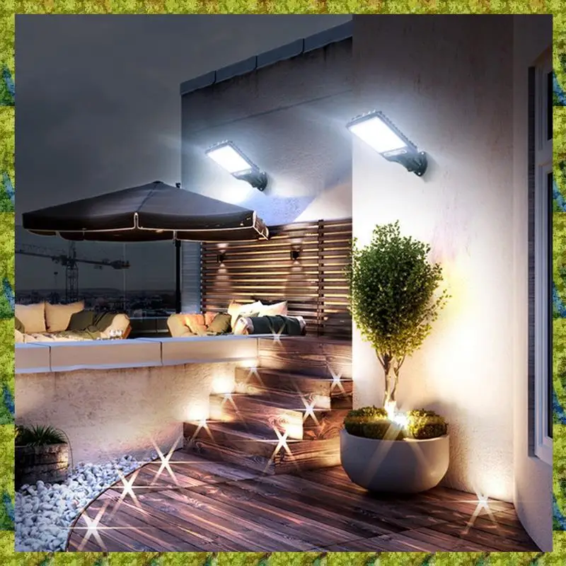 

Outdoor Solar Street Lamp With 3 Mode Waterproof Motion Sensor Security Lighting For Garden Yard