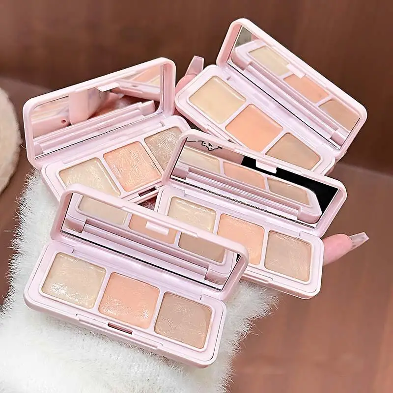 3 colori giocoso gatto correttore crema texture idratante per coprire segni di acne e occhiaie illumina cosmetici facciali opachi