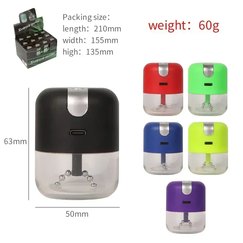 Multi-function Acrylic Grass Grinder USB Charging High Speed Tobacco Grinding Crusher Household Smoking Accessories Men Gadgets