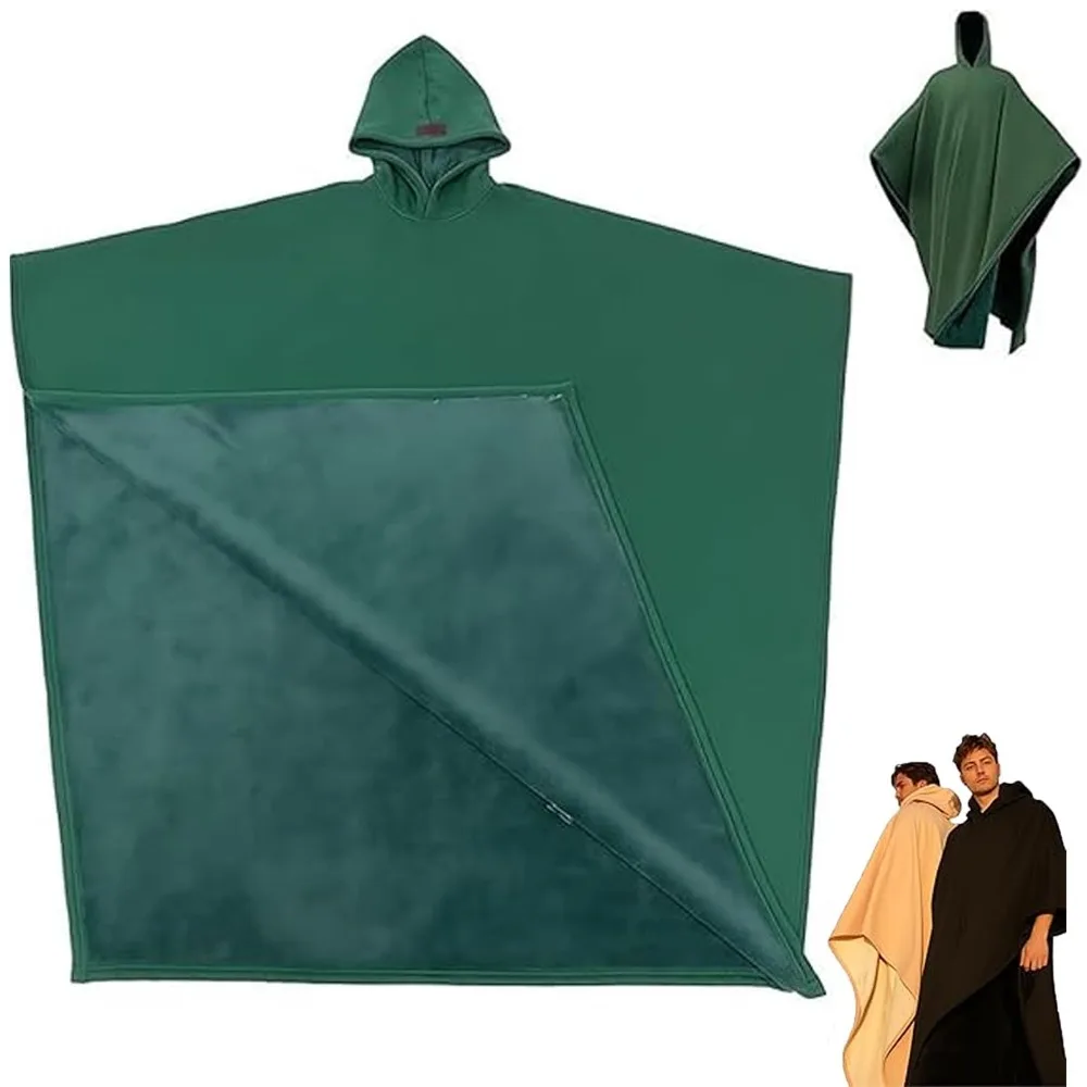 Fashion Good Quality Indio Cloak Hoodie Blanket Solid Color Cloak top With Hat Punk Loose Male Tops Autumn and Winter