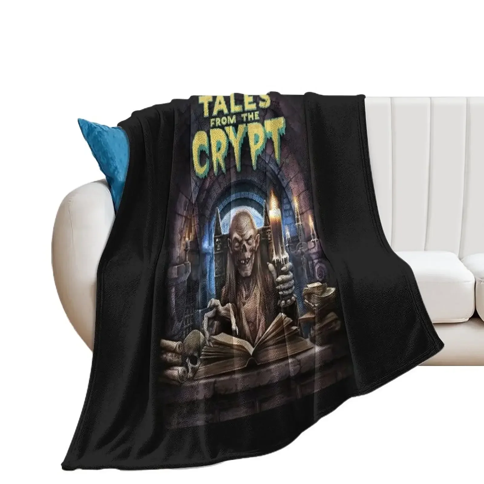 

Tales From The Crypt Skull Classic T-Shirt Throw Blanket Thermal Bed Sofas Giant Sofa Blankets