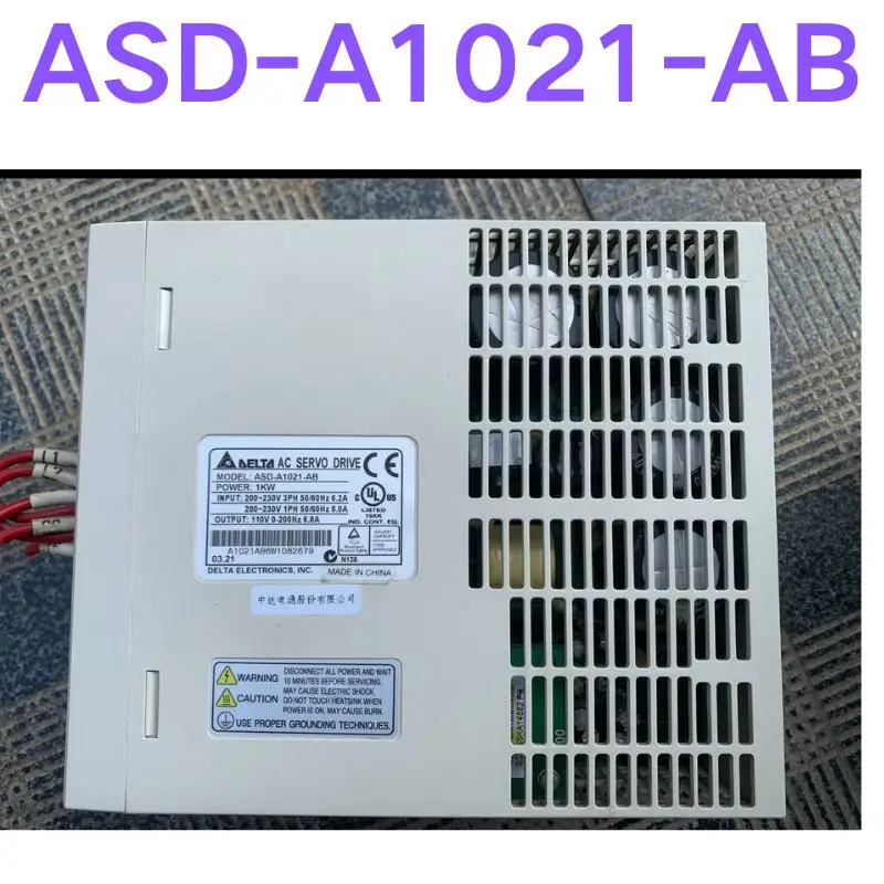 Imagem -04 - Teste em Segunda Mão ok Servo Driver Asd-a1021-ab 1kw