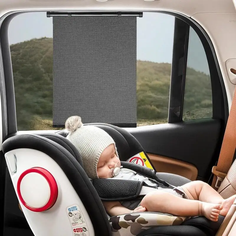 

Car Window Shade For Baby Retractable Car Window Sun Heat Front Protector 15.7 X 17.5 Inches Baby Window Shades For Car Car