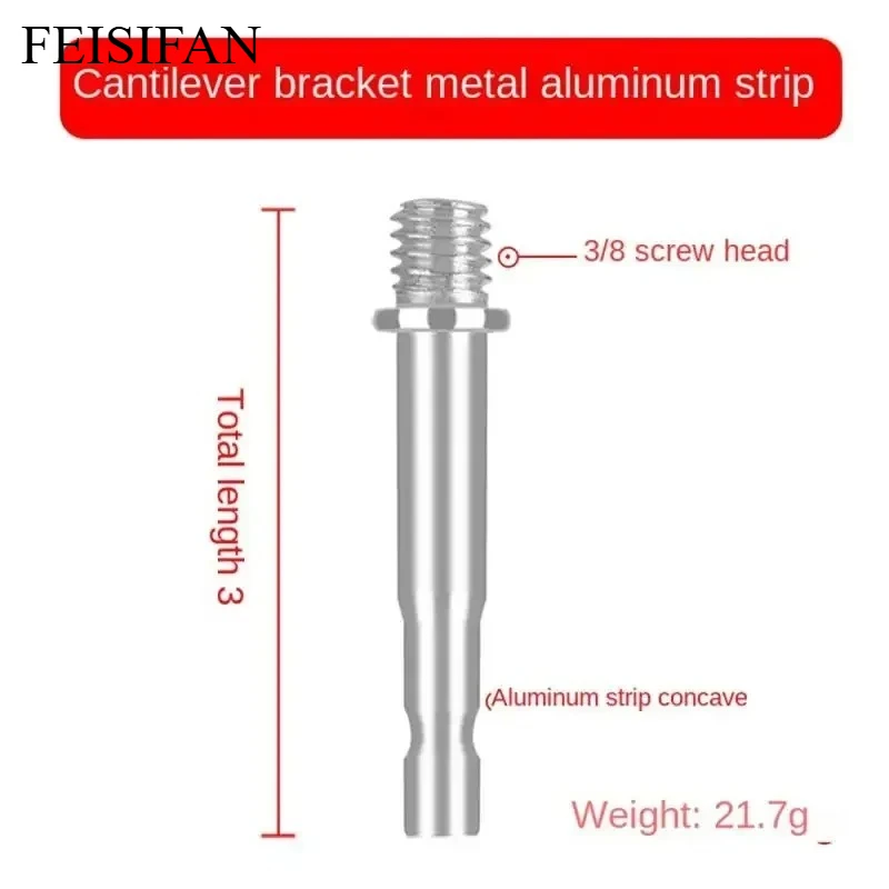 Metal 3/8 To 1/4 Adapter with Ball Head, Sturdy Camera Tripod Conversion Replacement Accessory
