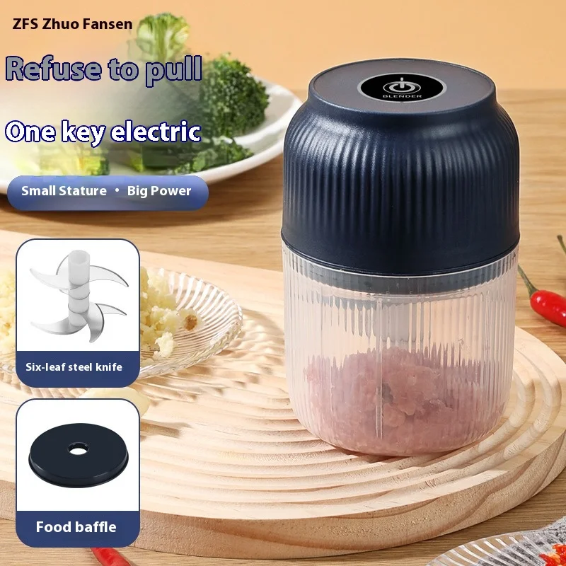 Electric Garlic Chopper Vegetable Chopper Meat Grinder Kitchen Kids Aid Mixer Food Processor Kitchen Tools 150ml/300ml/400ml