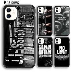 Krajews Training Workout Gym Crossfit Quote Phone Case Cover For iPhone 17 Air 16 15 14 plus 11 12 13 pro max