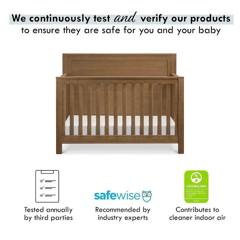 Made From Greenguard Gold Certified Stablewood, It's Designed To Be A Convertible Crib That Lowers When Baby Starts To Sit.