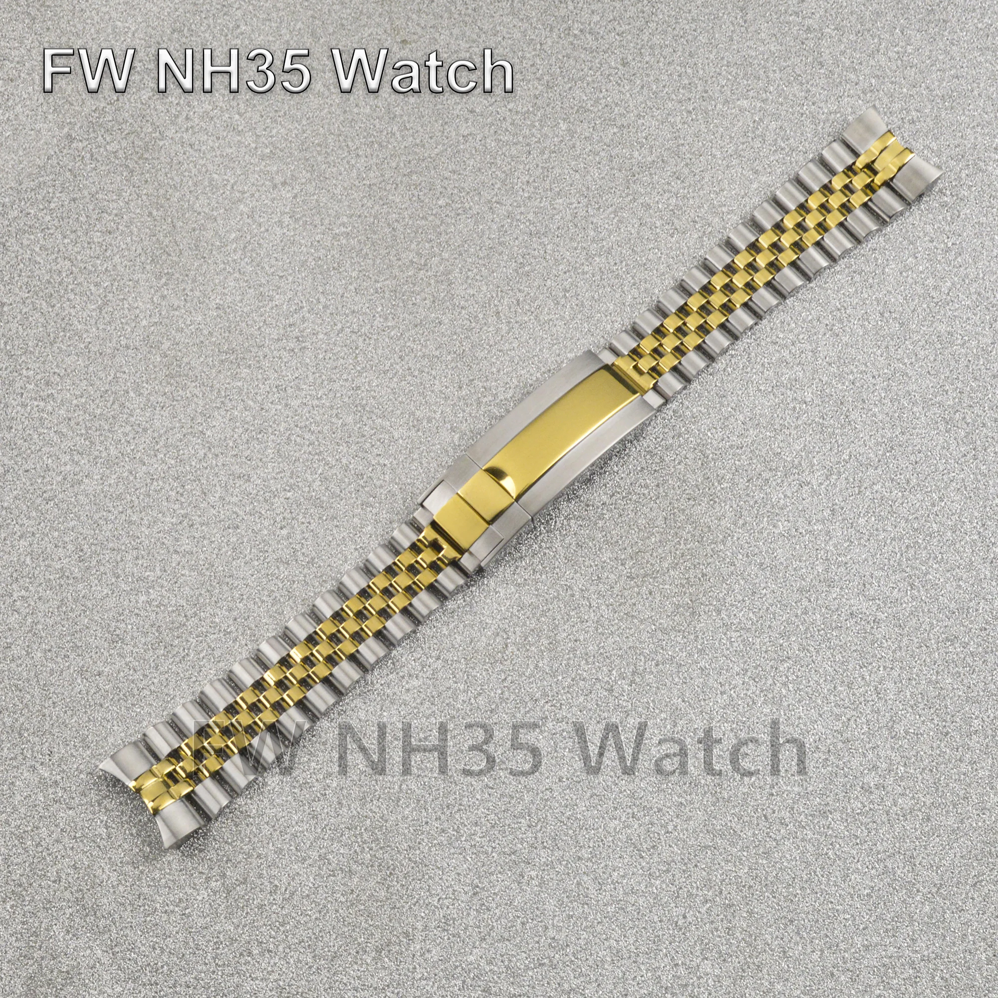 NH35 Watch Band Oyster Jubilee Strap for Datejust 36/39mm Case Stainless Steel Bracelet Watch Accessories 20mm Watch Strap