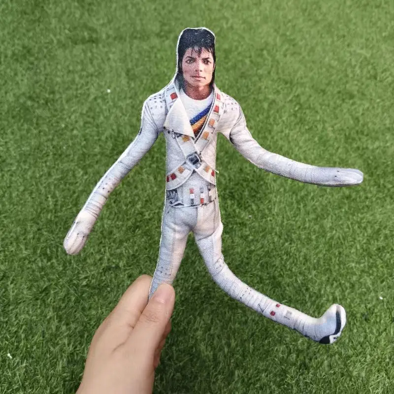 21 Stück, Anime Michael Jackson bewegliche Plüschpuppe, Raumdekoration, Geschenke für Freunde und Fans, Requisitenpuppen – Detail 5