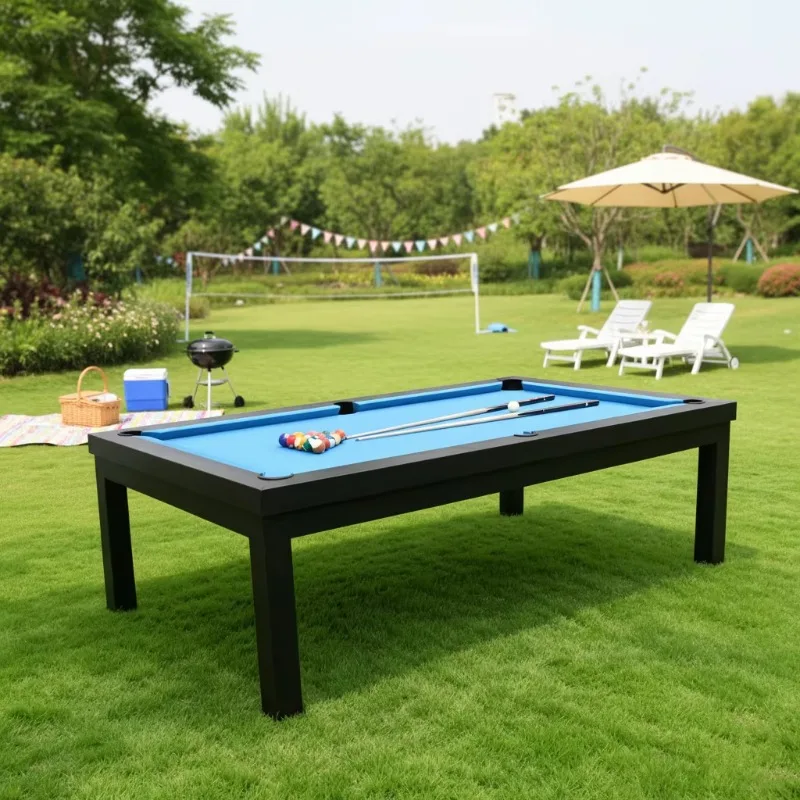 Airo Custom Professional Outdoor Pool Table with Aluminum Frame 8ft/9ft Size Rubber Cushion & Plastic Pockets-Factory Wholesale