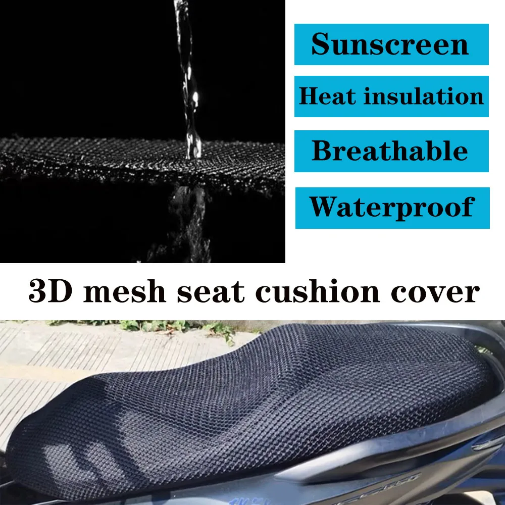 Motorcycle Seat Cushion Cover For Honda Transalp XL750 2023 3D Waterproof Breathable Mesh Seat XL 750 Cushion Cover