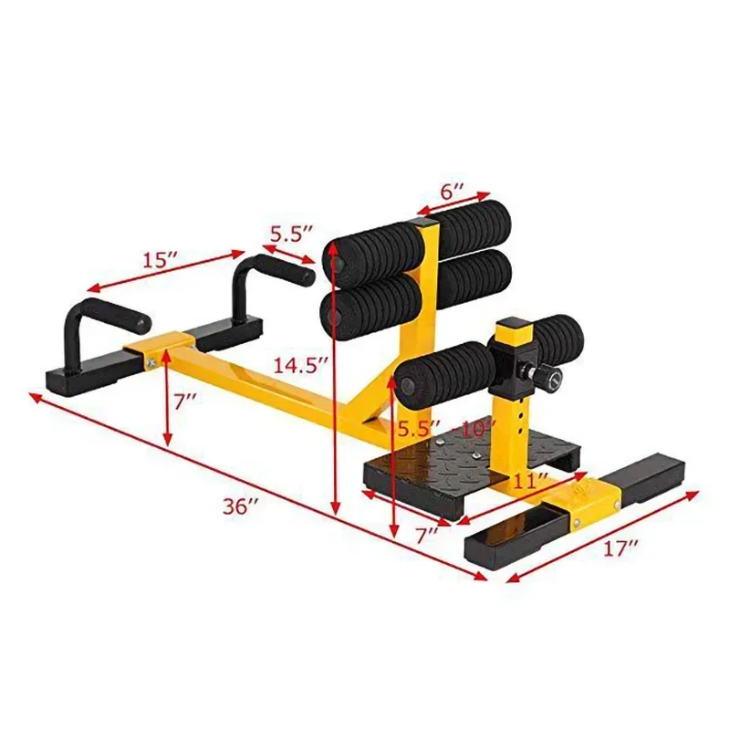 Squat Machine Multifunctional Fitness Equipment Height Adjustable Sit-ups and Push-ups Home Comprehensive Training Device SJ