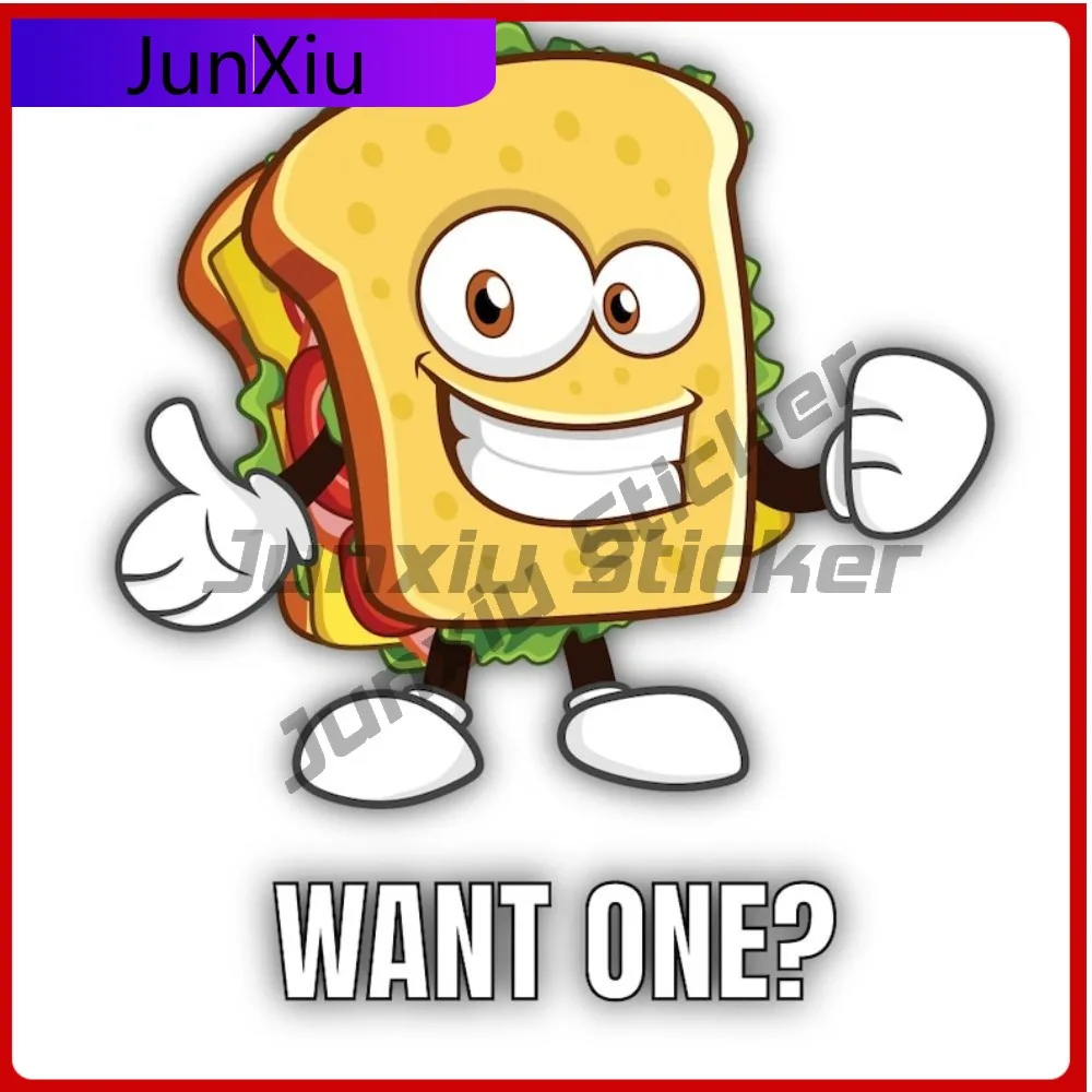 

Knuckle Sandwich Want One Vinyl Matte Sticker Adult Humor Retro Style Fist Decal Joke Truck Car Laptop Bumper Sticker Funny Deco
