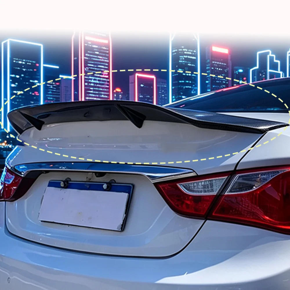 Suitable for Sonata 8th generation 11-15 sedan spoiler, mudguard, rear exterior components, rear spoiler, rear spoiler