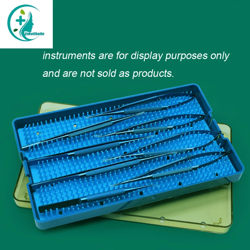 4 sizes available Sterilization Tray Case with Silicone Mat Sterilization Box Autoclavable Disinfection Box