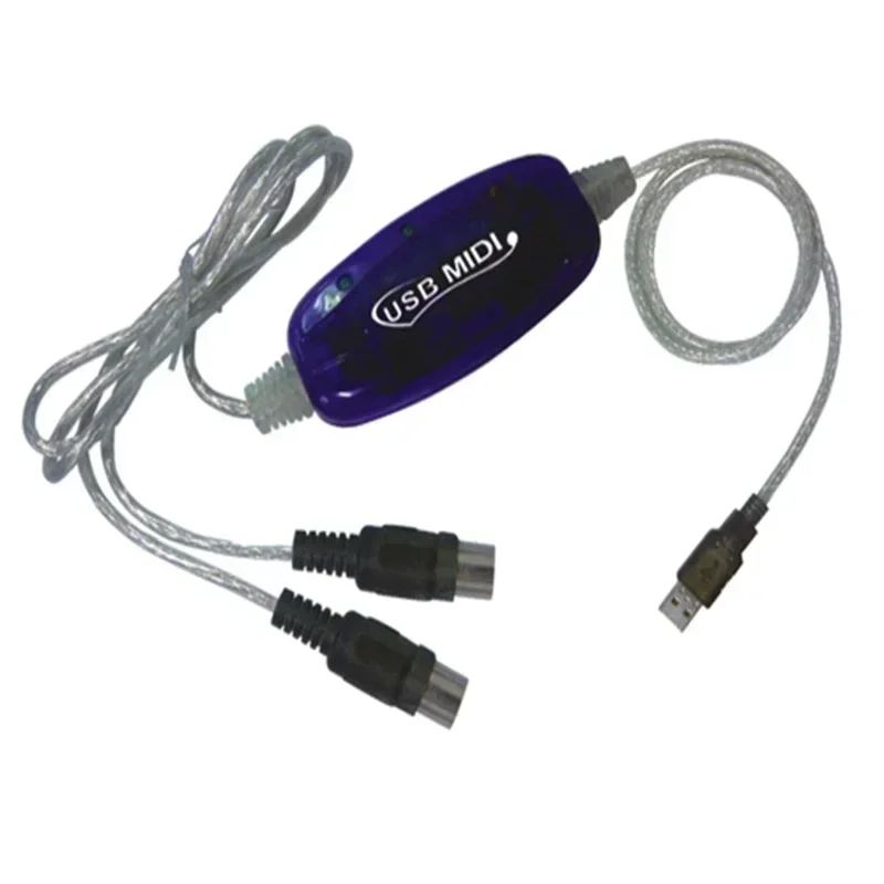 Free Shipping USB to MIDI line music editing line USB data cable WIN8 MAC MIDI USB Cable Converter PC Music Keyboard Adapter