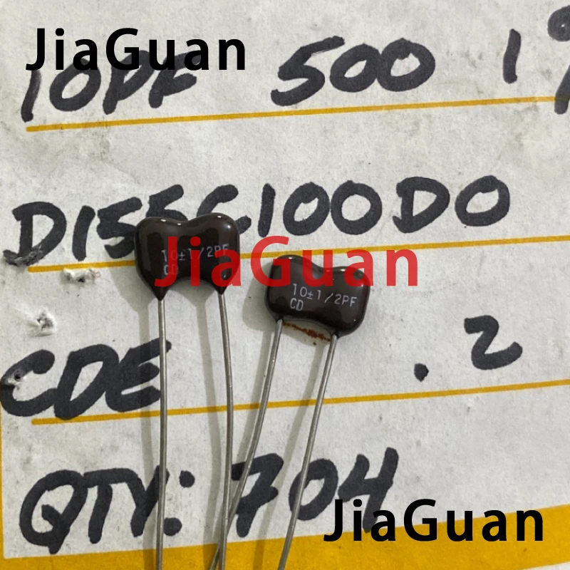 

10PCS/lot NEW US original CD 500V10PF P6MM Silver mica capacitor 500V 10P free shipping