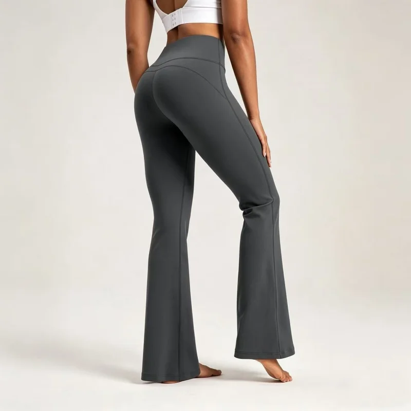 Women High Waist Bootcut Flare Yoga Pants Tummy Control Butt Lift Squat Proof Buttery Soft Gym Pilates Activewear