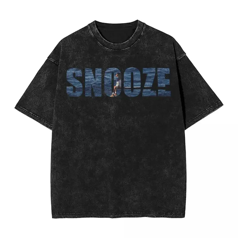 SZA SOS Album Snooze T Shirts Hip Hop Washed Oversize T-Shirt Rapper 90s Retro for Men Women Tops Streetwear Summer Tops Tees