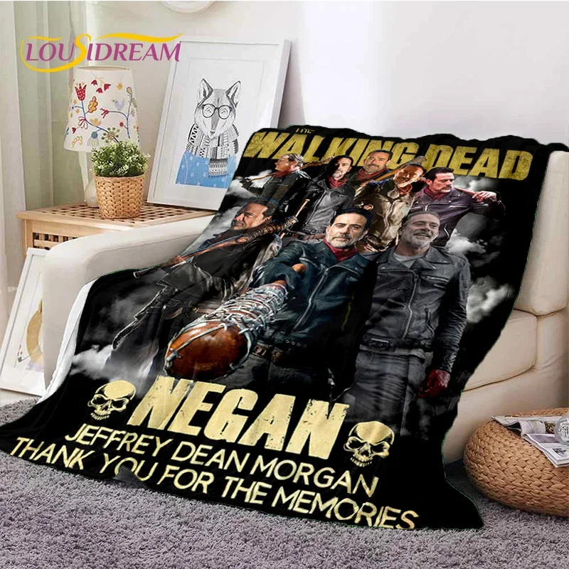 The Walking Dead Lincoln TWD Soft Flannel Blanket for Beds Bedroom Sofa Picnic,Throw Blanket for Cover Outdoors Leisure Nap Gift