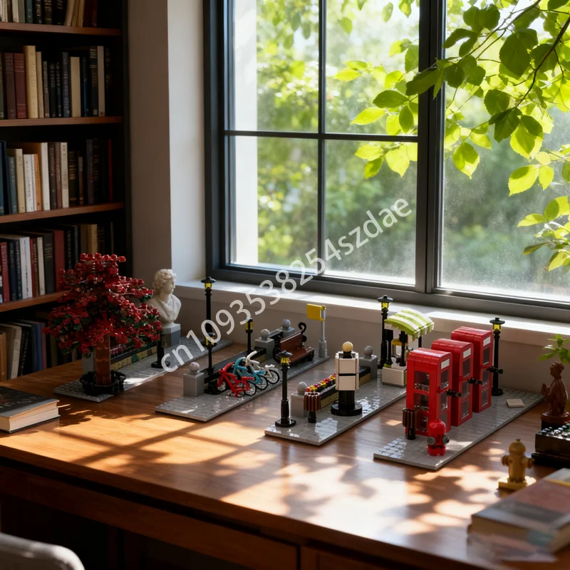 1170 pezzi MOC pacchetto angolare modulare trasforma ogni modello modulare regali di Natale blocchi di costruzione idea fai da te giocattolo in mattoni compleanno per bambini